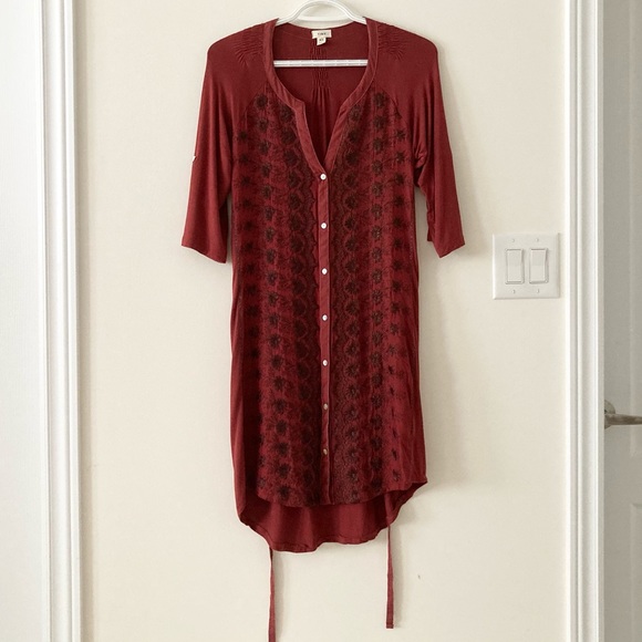 Anthropologie Tiny Embroidered Tunic Dress XS - Picture 2 of 9